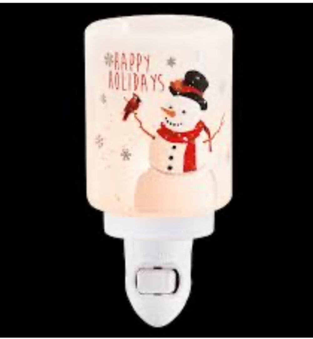 Scentsy HOLIDAY SNOWMAN Wax Warmer Melter Wall Plug-in NEW Christmas Winter